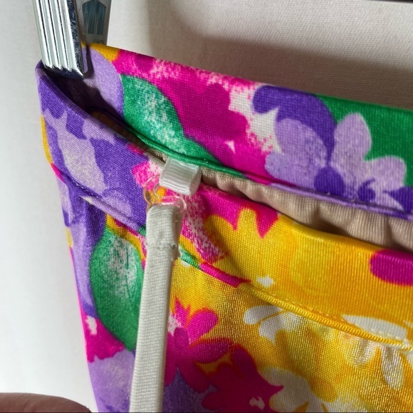 Vintage Maxine of Hollywood one piece floral swimsuit Medium free shipping - Picture 4 of 6